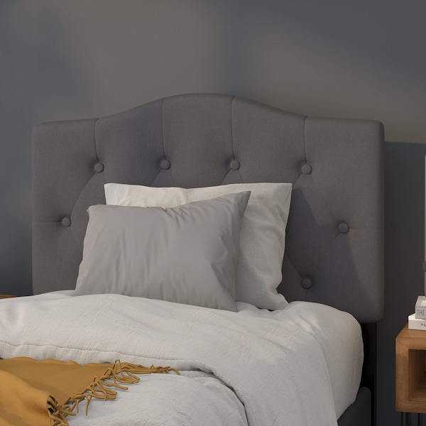 Flash Furniture Cambridge Headboard, Twin Size, Gray Fbrc HG-HB1708-T-DG-GG - main